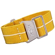 Watch Strap MN STRAPS Yellow with White Centerline
