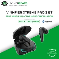Vinnfier Xtreme Pro 3 BT True Wireless Gaming Low Latency Active Noise Cancellation ear phone blueto
