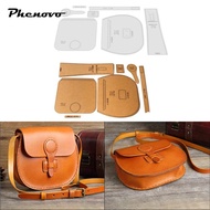 phenovo 7Pcs Leather Stencils Patterns Bag Templates Bag Template Ruler for DIY Craft Purse Making Q