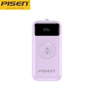 PISEN(D104) 3in1 Powerbank 10000mAh 22.5W Fast charge Build in Type C และ L Cable Wireless charger I