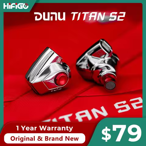 DUNU Titan S2 / TitanS 2 Dual-Chamber & Magnetic Circuit Dynamic Driver In-Ear Earphones with 3.5mm+