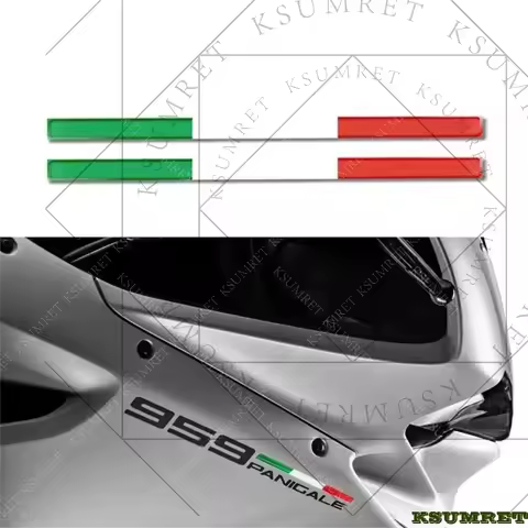 For Ducati 959 PANIGALE New Italian Three-color 3D Stickers Flags Italian 959PANIGALE 3D Case Sticke