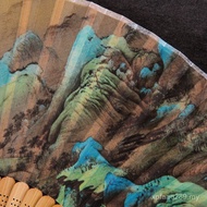 Silk Fan Ancient Style Pastoral Style Folding Fan Style A6L Dancing Fan Forbidden City Qianli Jiangs