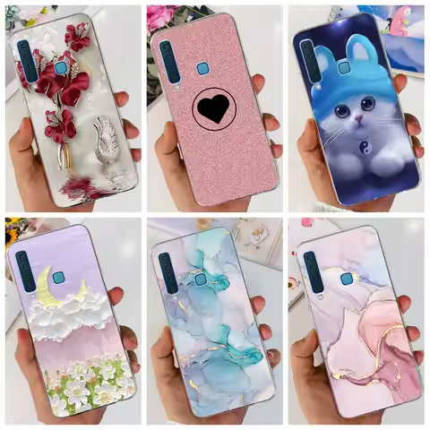 Case For Samsung Galaxy A9 2018 Back Cover SM-A920F Cute Cartoon Soft Silicone Phone Case For Samsun