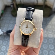 Hugi Women's Watch with Leather Strap HH139NT3 Small Dial Waterproof