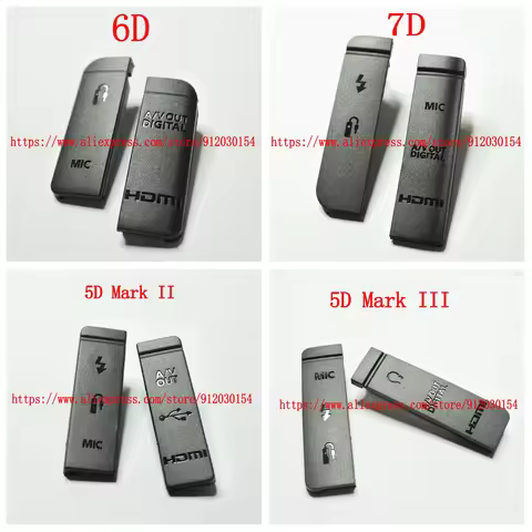 High-quality USB/HDMI-compatible DC IN/VIDEO OUT Rubber Door Bottom Cover For Canon EOS 5D Mark II 5
