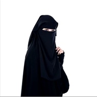 niqab basic 2 layer kain aritachi arab saudi