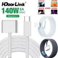 HdoorLink Notebook Charging Cable USB C  To MSaf3 PD140W Magnetic Cable For A2681 A2442 A2779 A2485 