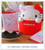 小花花日本精品♥ Hello Kitty 海苔筒 歡樂桶禮盒 年節送禮自用兩相宜 紅色趴姿90016509