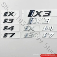 3D ABS Car Emblem Body Tail Trunk Window Sticker Badge Decoration Decal Auto Modification For BMW ix