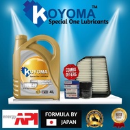 SUZUKI GRAND VITARA 16V AIR FILTER + OIL FILTER + KOYOMA 10W40 SEMI SYNTHETIC ENGINE OIL