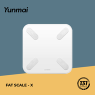 Yunmai Smart Body Fat Scale X [Global Edition, 13 Data Analyse, BMI, Visceral Fat, USB Charge]