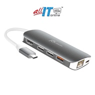 j5create JCD383 USB-C Type-C Multi Adapter - 4KHDMI / Ethernet / USB 3.1 / PD 3.0 / Memory Card Read