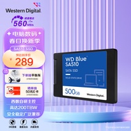 西部数据（WD) 500GB 笔记本台式机电脑 SSD固态硬盘 SA510 SATA Blue系列 3D技术 高速读写