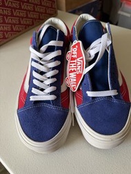Vans Old Skool 紅藍色麂皮波鞋