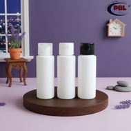 FLIPTOP BOTTLE 60ml HDPE WHITE 60ml PLASTIC BOTTLE/ 60ml TONER BOTTLE/ FLIPTOP CAP STRIPED NECK 24