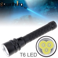 SecurityIng 7500 Lumens Professional ไฟฉายดำน้ำ3 XM-T 6 LED แบบพกพา Dive Torch 200M ใต้น้ำกันน้ำไฟฉา