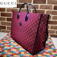 LV_ Bags Gucci_ Bag Shopping Multicolor Series Large 659980 Briefcase Canvas Women Leathe UX21