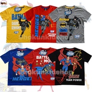 เสื้อยืดเด็กผู้ชาย ลายแบทแมน Batman ลิขสิทธิ์แท้ เสื้อเด็กฮีโร่ เสื้อยืดคอกลมเด็ก เสื้อผ้าเด็กผู้ชาย The Flash