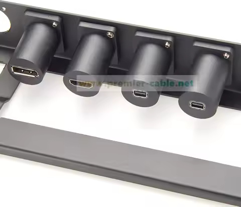 D Type Displayport Panel Mount Adapter DP1.2 4k@60hz Displayport Female to Female Coupler DP Pass th