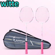 WITTE Racquet Carrying Bag, T800 Strings Grips 4U 22LBS G5 Badminton Racket, Portable Non-slip Handl