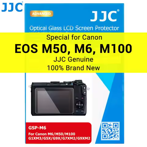 JJC Camera Tempered Glass Screen Protector for Canon EOS M50 Mark II, M6 Mark II, M6, M50, M100, Pow