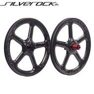 SILVEROCK WHEELSET carbon 451 406 11-SPEED QR 100mm/135mm 1.580kg FOLDING SEAL BEARING 3K bright
