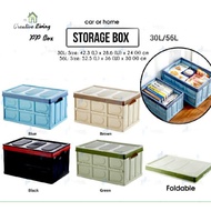 Bbee Mart 30L / 56L Collapsible Foldable Storage Bin Stackable Container Car Indoor Portable