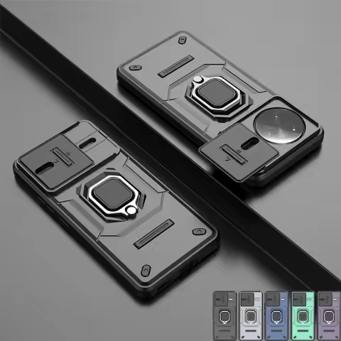 Lens Sliding Window Case For Xiaomi POCO F7 Ultra Case POCO F7 Ultra Cover Shockproof Holder Magneti