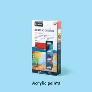 Rex TT สีอะคริลิค กันน้ำ Watercolor acrylic gouache glass textile advertising pigment set box 25 มล 