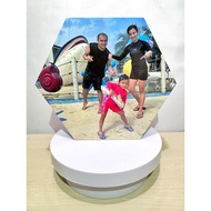 Hexagon Customized/Personalized Sintra Photo Tiles (6.5x5.5”)