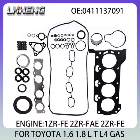 Engine Full Gasket Set FOR TOYOTA AURIS COROLLA Saloon 1.6L 1.8L 1.6 1.8 L T L4 GAS 06-14 1ZR-FE 2ZR