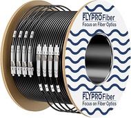 LC to LC Outdoor Fiber Patch Cable 4 Fiber, OM3 4 Strands Multimode Fiber, Direct Burial, OM3 Fiber 