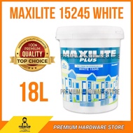 DULUX Maxilite Plus Eulsion Paint For Interior Wall (White/Black) 18 Liter Ceiling Wall Chalky Paint Cat Siling Dinding