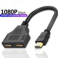 Male HDMI To Dual HDMI 2 Female Splitter Cable Adapter for Multimedia Devices Converter HDMI
