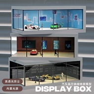 164 Simulation Alloy Car Model Exhibition Hall Garage Scene High Transparency Acrylic with Light Par