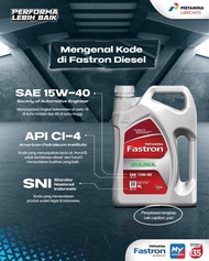 Oli Mesin Mobil Fastron 15w-40 Diesel