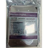 New Hard Disk WD102PURZ Internal 10TB 3.5 " 256M Cache SATA III 6 Gb/s 10TB AI HDD Hard disk CCTV DV