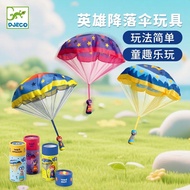DJECO French Parachute Paratrooper Toy Outdoor Interaction Kindergarten Parent-Child Air Glider Para