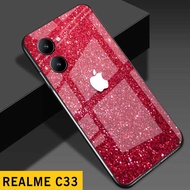 [A65] Realme C33 Case Realme C33 Glitter Glass Softcase Realme C33 Phone Case/ Realme C33 Case/ -