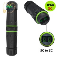 IP68 Waterproof SC Dual Core Fiber Optical Coupler Extend Fiber Optic Cable Length Flame Retardant C