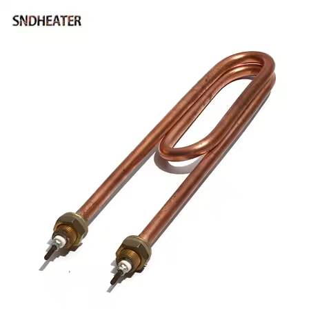 SNDHEATER 110V/220V/380V Hot Water Heating Element Tube 2KW 3KW 6KW Copper Boiler Heated Equipment M