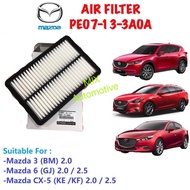 Engine Air Filter Mazda 3 , Mazda 6 , CX-5 Part PE07-13-3A0A Penapis Angin Mazda PE07133A0A