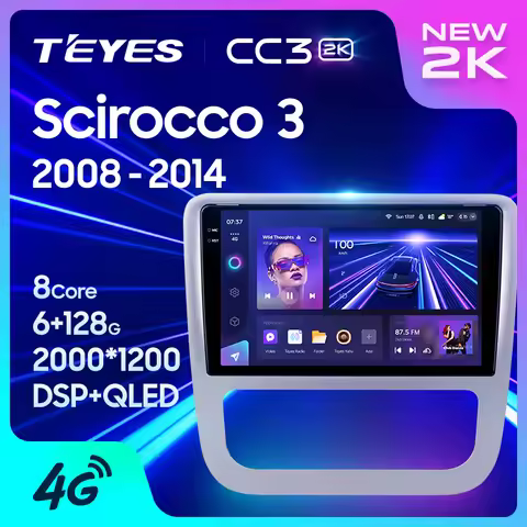 TEYES CC3 2K For Volkswagen Scirocco 3 III Mk3 2008 - 2014 Car Radio Multimedia Video Player Navigat