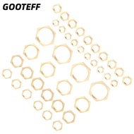 CARAMELOMA 40 PCS Lock Nut Assortment, Thin G1/8 G1/4 G3/8 G1/2 G3/4 G1 Hex Lock Nuts, Assorted Hex 