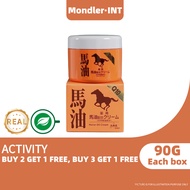 【%100 genuine products】 Japan Showa Shinzan Kuma Bokujo Horse Oil Cream Nourishing Skin Relief Itchy