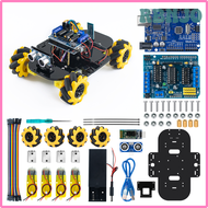 4WD รถหุ่นยนต์ Mecanum RBNJO LAFVIN สำหรับ Arduino ชุดรถหุ่นยนต์อัจฉริยะ DIY โครงการ R3 UNO EVBYJ