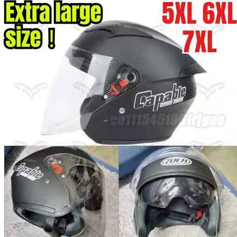 Extra Large Motorcycle Helmet 5XL 6XL 7XL 65-70cm Big Head 3C Certified Winter Warm Electric Scooter
