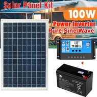 (12V) Portable Solar Panel Polycrystalline Flexible Solar Panel Powered kit Battery Charger With 10A