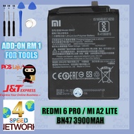 100% ORIGINAL XiaoMI RedMi 6 Pro Mi A2 Lite BN47 Battery 4000 mAh BETERI BATERY